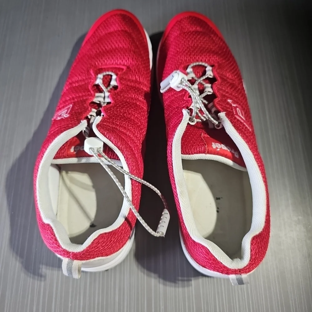 Propet Travel Walker II Women’s 11N(AA) Mesh Comfort Sneakers Red W3239 PreOwned